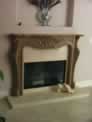 French Design Faux Stone Finish Fireplace